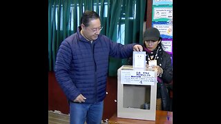 🇧🇴🗳 Luis Arce emite su voto en La Paz en la segunda vuelta electoral en Bolivia