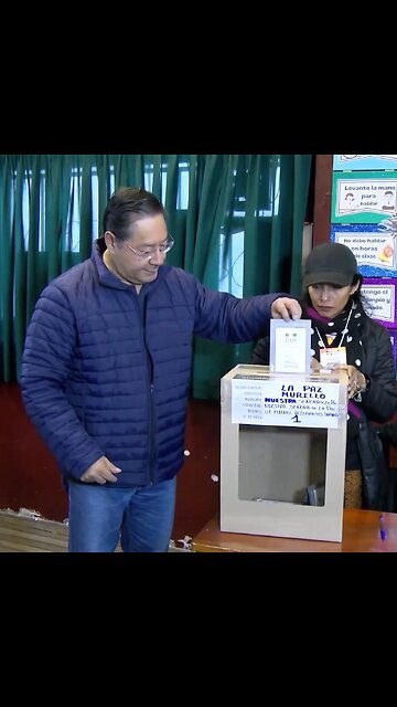 🇧🇴🗳 Luis Arce emite su voto en La Paz en la segunda vuelta electoral en Bolivia