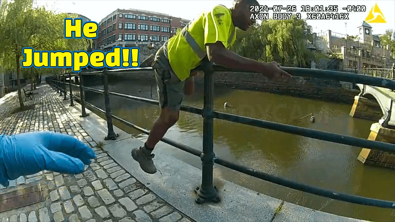 Routine Stop Turns Into a Chase — Then a Leap Into the River