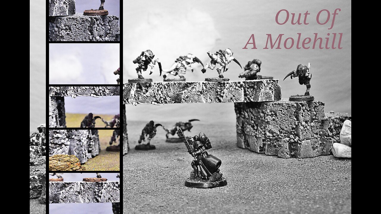How to make simple mountains for Dungeons and Dragons and Warhammer