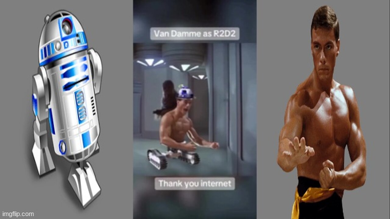 VAN DAMME AS R2D2 🤖 THANK YOU INTERNET