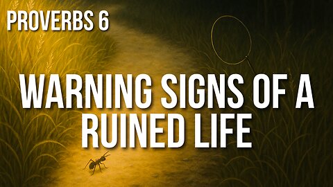 Proverbs 6 — From Lazy Days to Dangerous Paths: How Wisdom Protects You