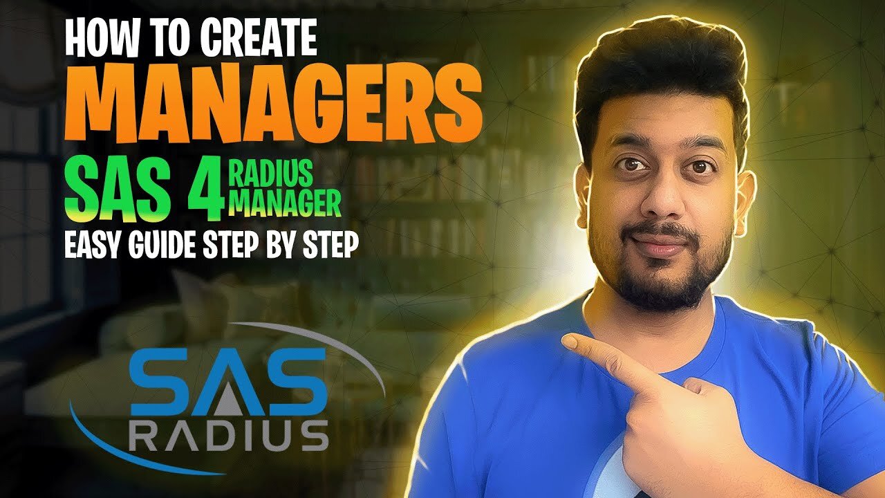 How to create manager account in SAS4 Radius Manager