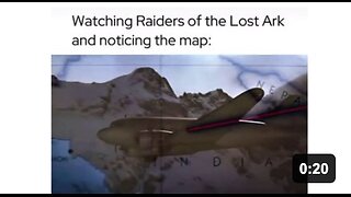 Watching Raiders of the Lost Ark and noticing the map