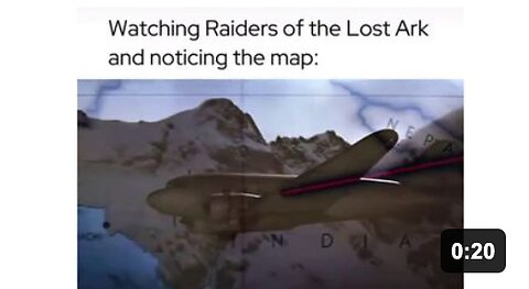 Watching Raiders of the Lost Ark and noticing the map