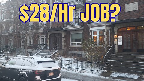 Montreal Winter Drive: The Reality of -7°C, Cyclists & Jobs 🇨🇦