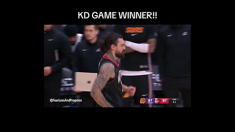 KD knocks down the game-winner against Phoenix 🚨