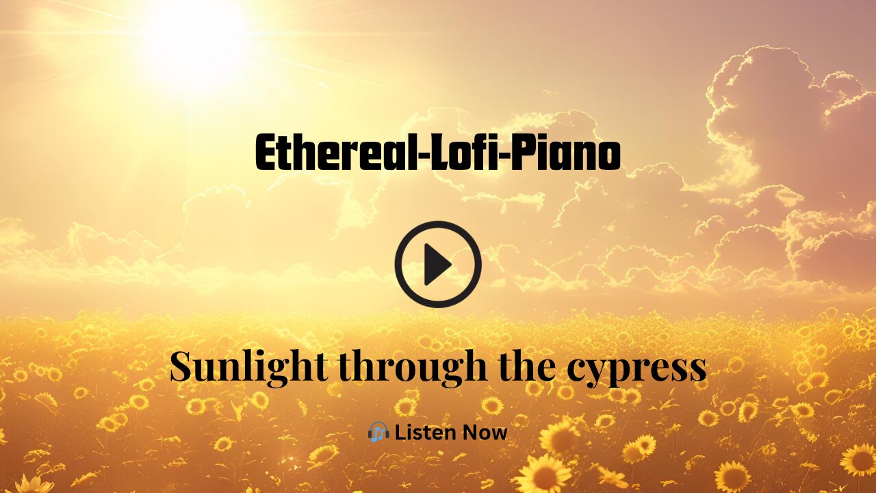 Sunlight Through Cypress – Lofi Piano with a Warm Nature Glow