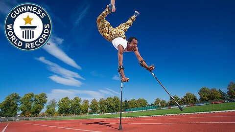 Fastest 100m on forearm crutches - Guinness World Records