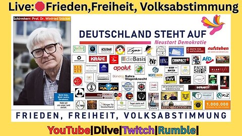 Live:🛑Frieden, Freiheit, Volksabstimmung Demo, "Deutschland steht auf" aus Berlin-#240525
