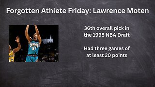 Forgotten Athlete Friday #173: Lawrence Moten