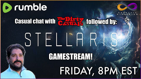 Casual chat with Andrew Bartzis & the Dirty Casuals followed by gaming in Stellaris!
