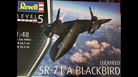 Revell SR71 Blackbird. 1/48 scale plastic model kit