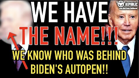 We Have The Name!!! We Know Who’s Behind The Autopen!!