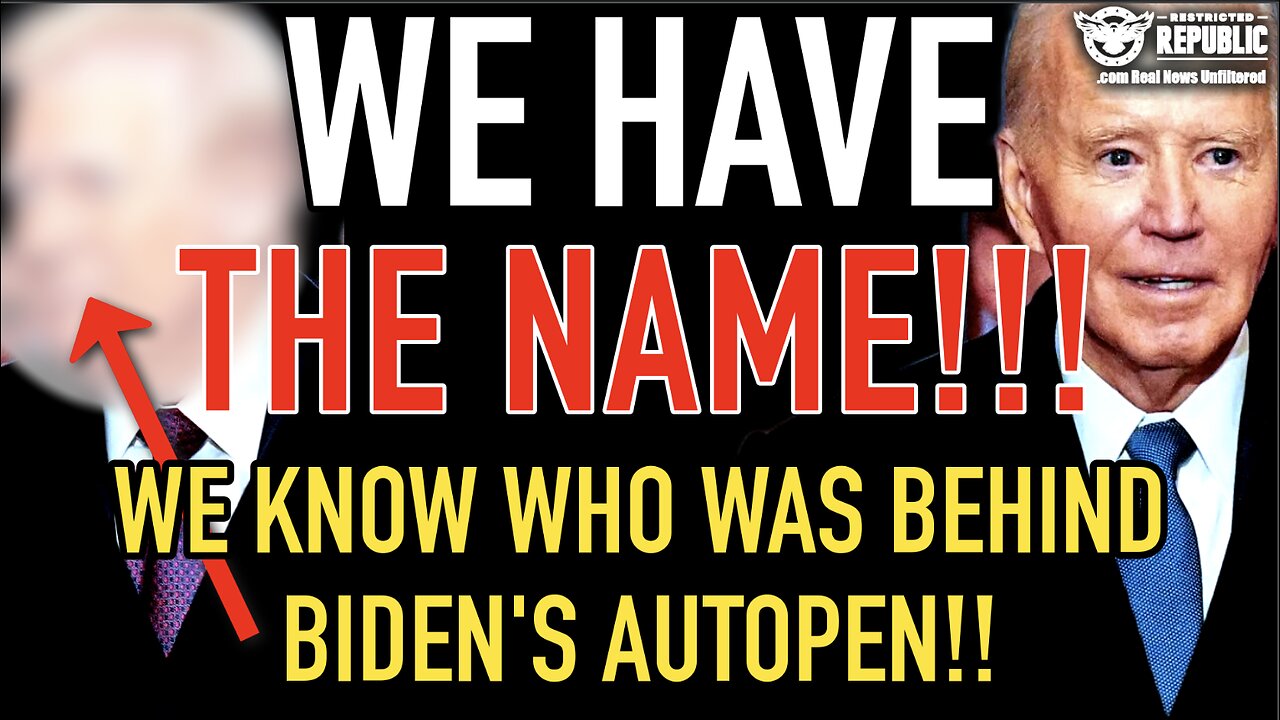 We Have The Name!!! We Know Who’s Behind The Autopen!!