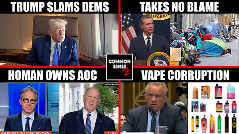 Trump Blasts Democrats | Gavin Newsom Takes No Blame | Tom Homan Owns AOC | RFK Jr. On China Vapes