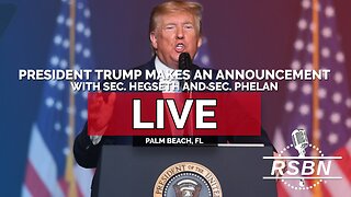 LIVE: President Trump Makes an Announcement with Secretary Hegseth and Secretary Phelan - 12/22/25