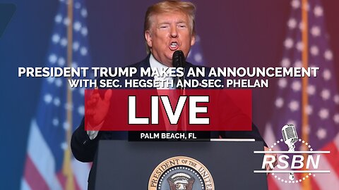 REPLAY: President Trump Makes an Announcement with Secretary Hegseth and Secretary Phelan - 12/22/25