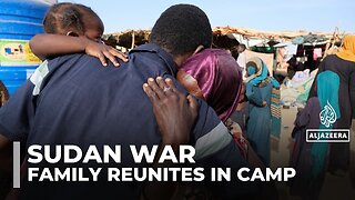 Sudanese man reunites with family in displacement camp after fleeing war-torn el-Fasher