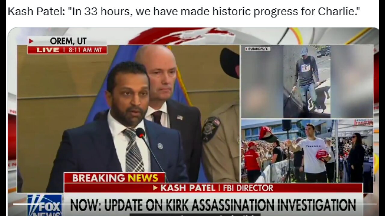 ARREST MADE CHARLIE KIRK CASE IN 33 HOURS? SERIOUSLY?*NEW PLAGUE & FAMINE WARNING*