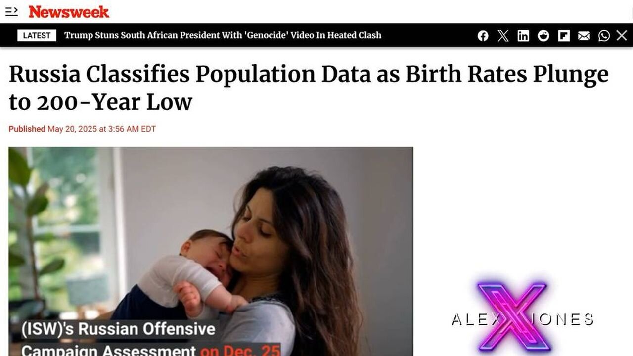 The Globalist-Controlled Media Is Celebrating Russia's Population Collapse