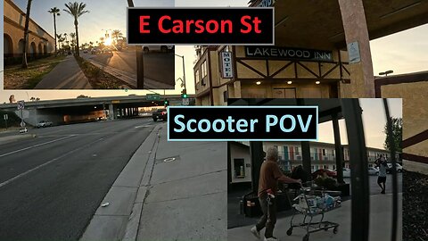 E Carson St, Long Beach, Razor Scooter Vlog