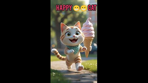 happy 😁😁 cat