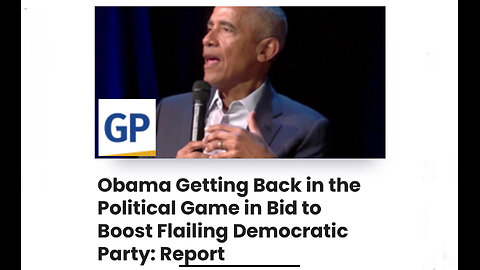 Obama Getting Back in the Political Game in Bid to Boost Flailing Democratic Party: Report