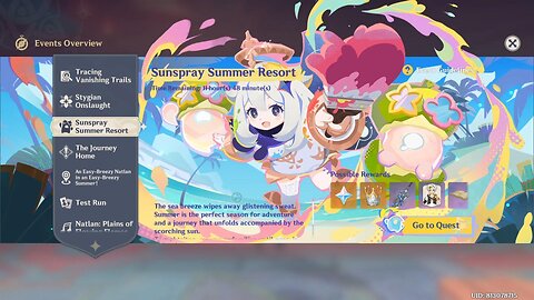 Sunspray Summer Resort Event - Genshin Impact - Version 5.8