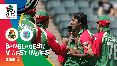 Bangladesh vs West Indies | T20 World Cup 2007 Highlights | Aftab & Ashraful Shock WI 🔥