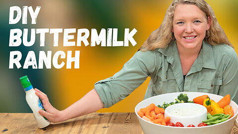 2-Minute EASY DIY Buttermilk Ranch Dressing Your Family Will LOVE!