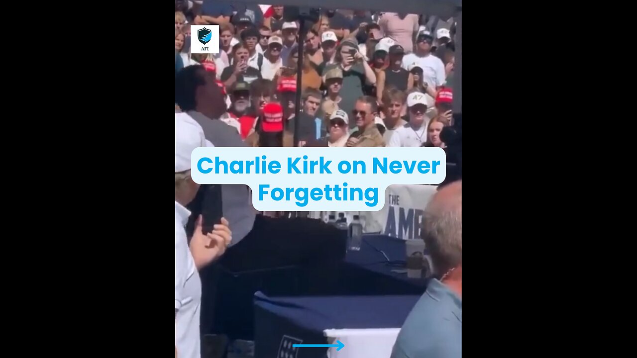 ❌ Charlie Kirk on Never Forgetting 🤣