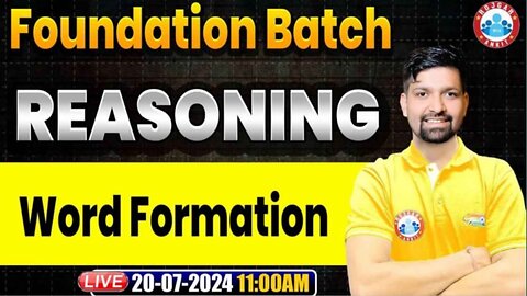 REASONING CLASS,WORD FORMATION CLASS #1