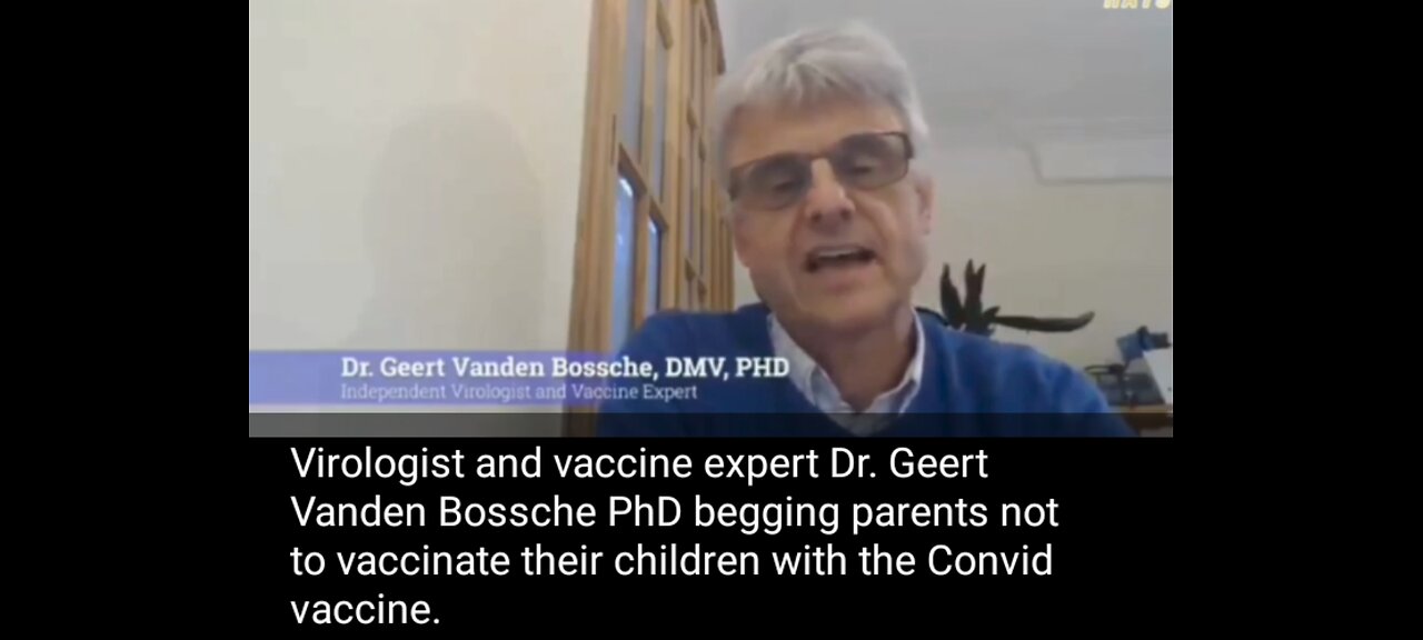 DR. GEERT VANDEN BOSSCHE : WARNING TO