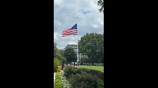 OLD GLORY! For the first time in history the American flag was raised on the White House