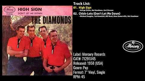 The Diamonds – High Sign (Full Record) – 1958 – CAT.# 71291X45