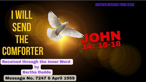 You Are Never Alone – The Spirit Comforts