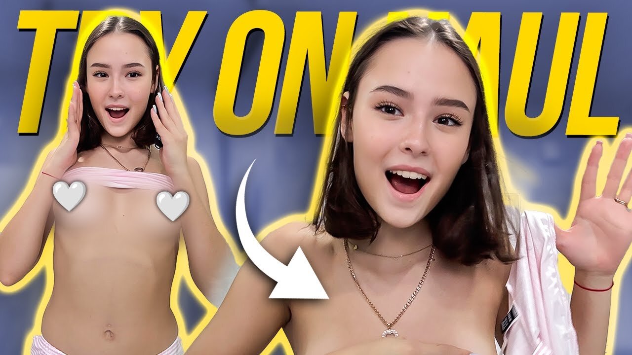 [4K USA] Soft Stripes & Gentle Bow | Pink Top Try-On & Cozy Style [2025]