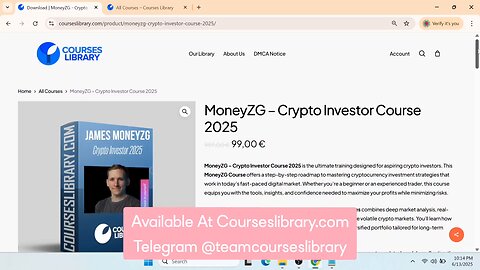 (CoursesLibrary.com)MoneyZG – Crypto Investor Course 2025