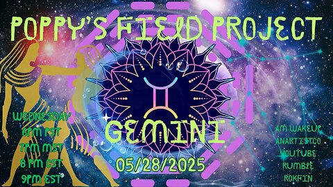 Poppy's Field Project 5/28/25 Gemini Season Part 2