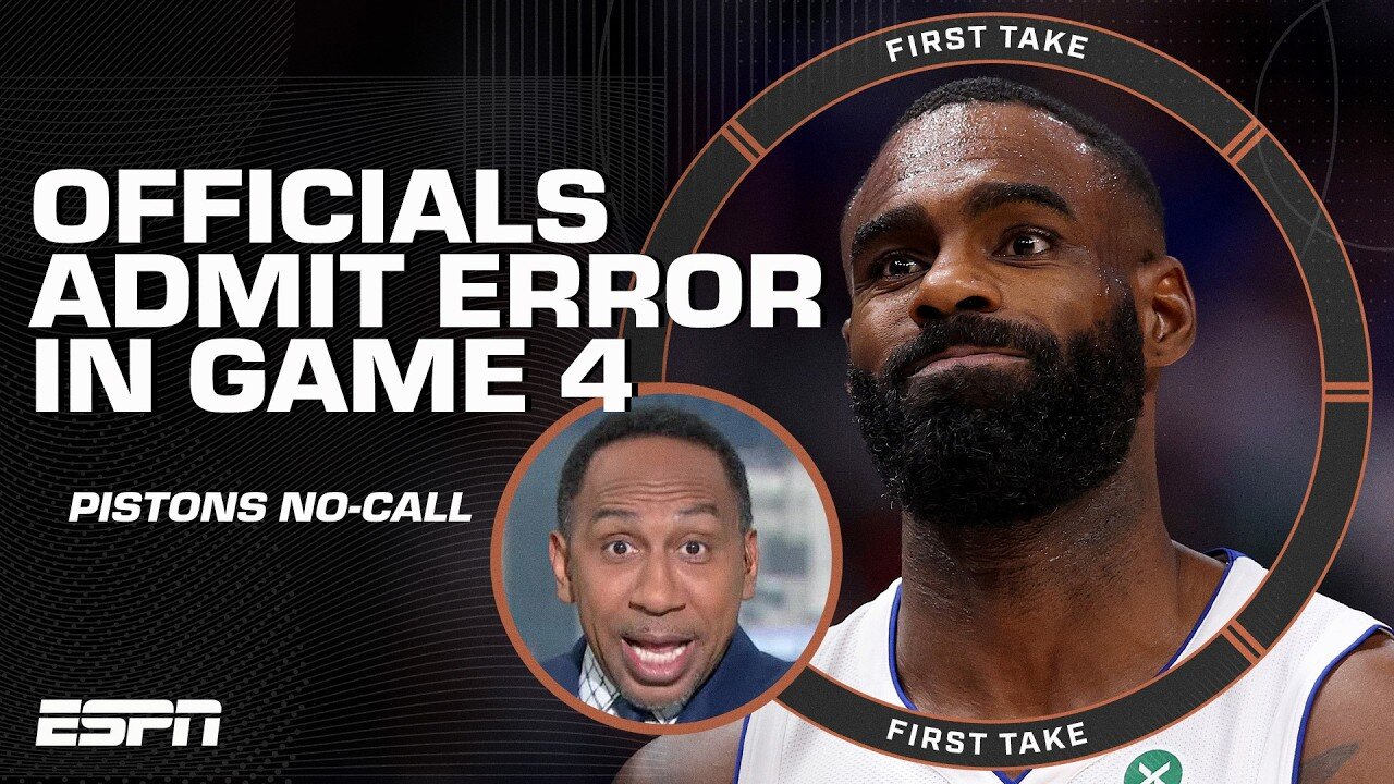 'I'M TIRED OF THE PEOPLE WHINING' - Stephen A. reacts to no-call in Knicks-Pistons GM 4 | First Take