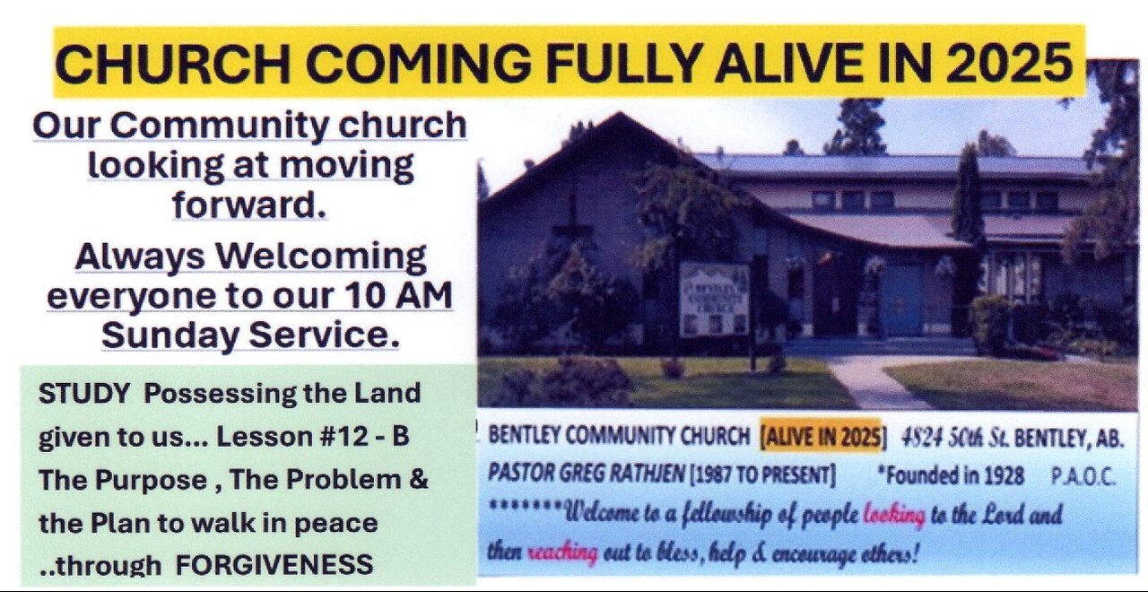 Possess the Land Inner Healing Pt 2 June 1 Power of forgiveness