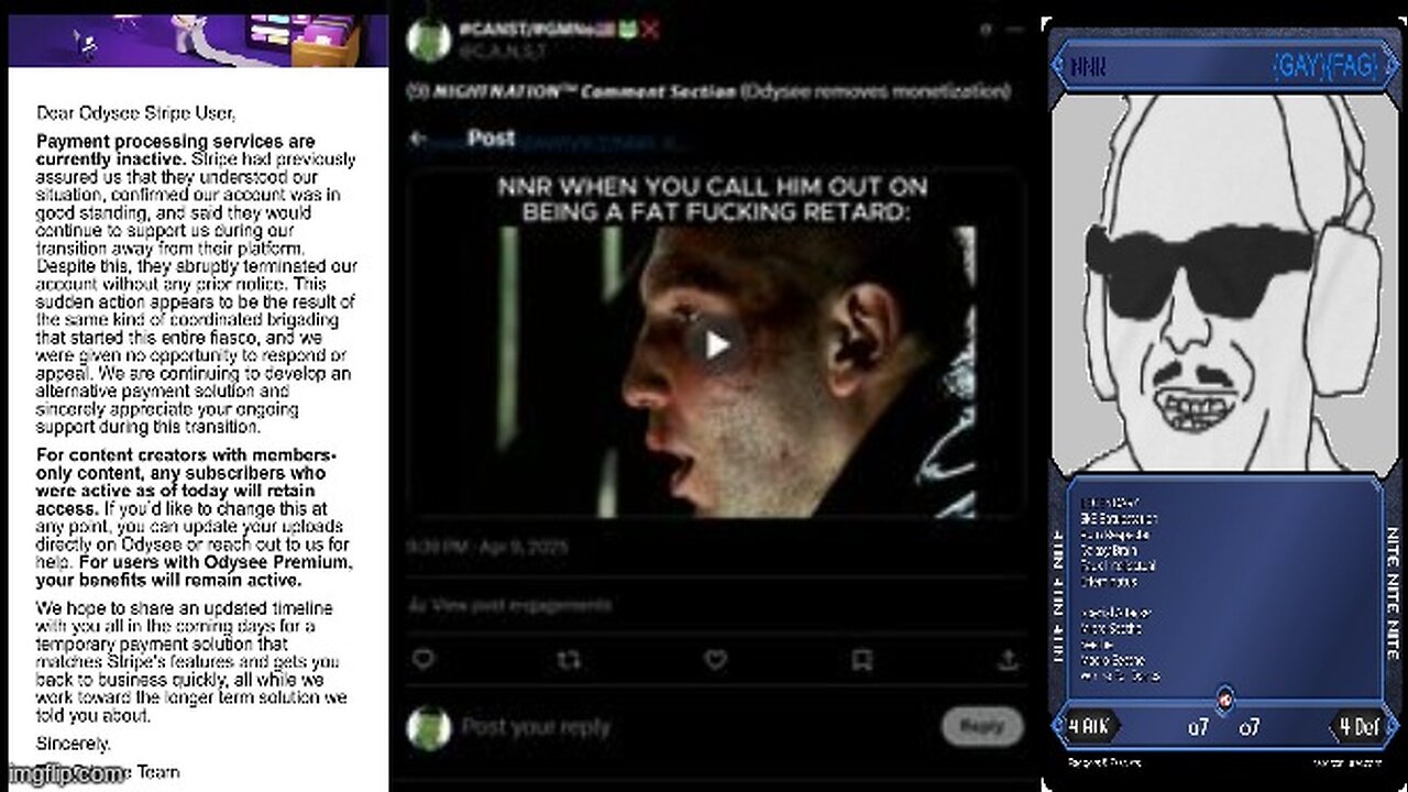 𝙉𝙄𝙂𝙃𝙏𝙉𝘼𝙏𝙄𝙊𝙉™ 𝘾𝙤𝙢𝙢𝙚𝙣𝙩 𝙎𝙚𝙘𝙩𝙞𝙤𝙣 (Odysee removes monetization)