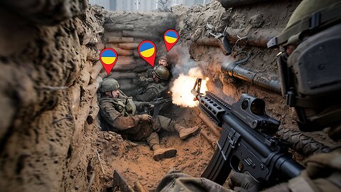 Close Combat Footage: Russian Forces Storm Ukrainian Trench!