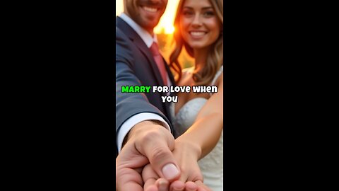 Marry for love
