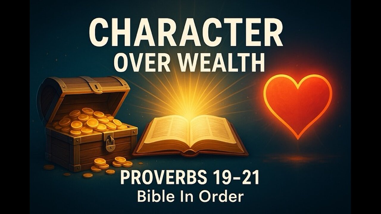 6/9/25 - Proverbs 19-21 - Character Over Wealth