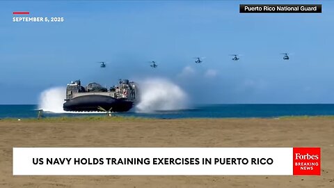 U.S. Navy Holds Military Drills In Puerto Rico