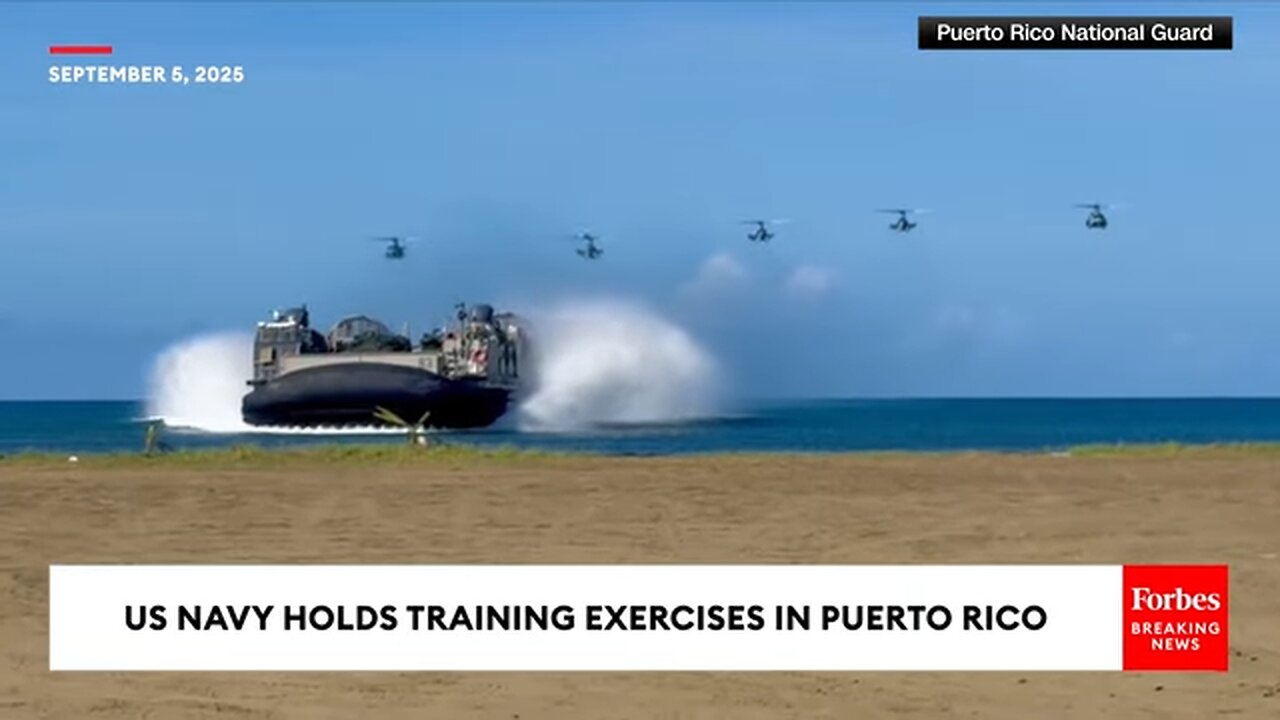 U.S. Navy Holds Military Drills In Puerto Rico