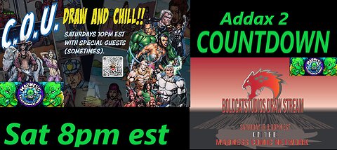 BoldcatStudios (E125)/ZaffoArt Collaborative Drawstream/Countdown Addax 2 7-19-25