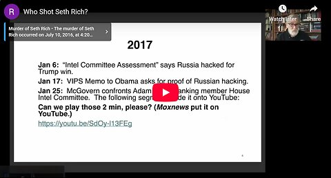 Ray McGovern Presents the Evidence that Seth Rich was Murdered for Giving DNC Emails to WikiLeaks